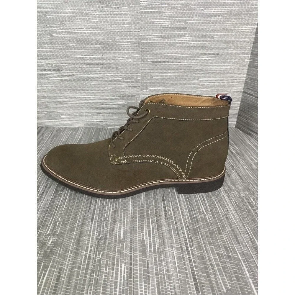 Tommy Hilfiger Mens‎ Goah Chukka Dark Brown Boots Lace Up Size 10.5
